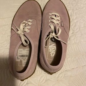 Women’s VAN’s authentic gum sole sneaker pink suede size 7.5 W